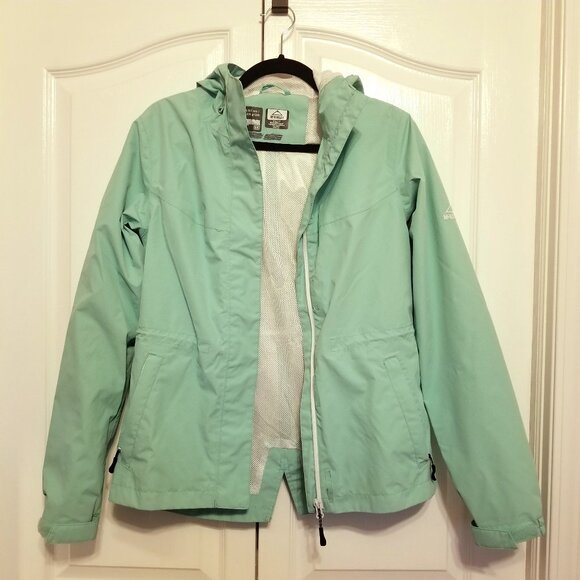 Mckinley Aquamax Elite Aqua Green Hiking Rain Womens Hooded Jacket - Picture 2 of 13